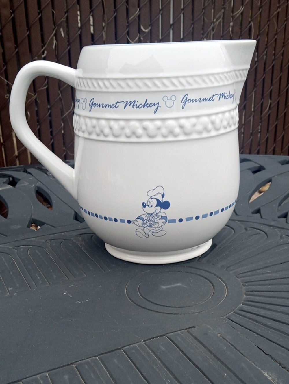 Disney Gourmet Mickey Mouse Ceramic Pitcher